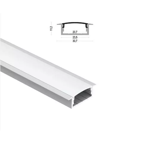 LED rektangulær aluminiumsprofil til Strip Light
