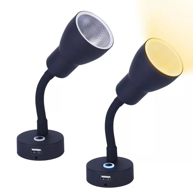 RV Auto Autocamper LED USB Armatur lys